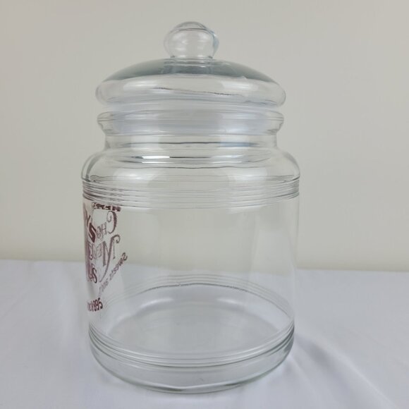 Vintage Hershey’s Chocolate Memories Sweets Treats 1895 Glass cookie jar Lid 90s - Picture 11 of 16